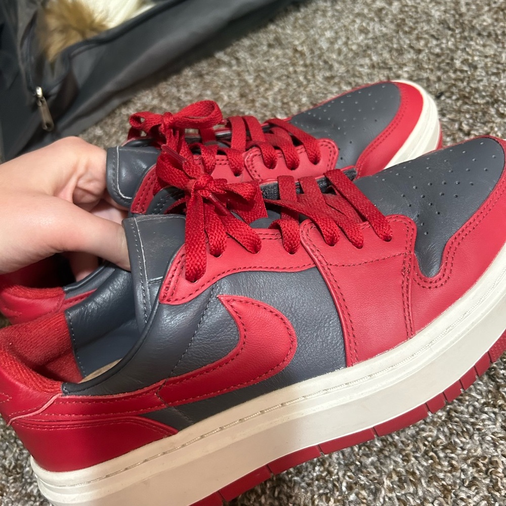 Nike Red and Gray Sneakers